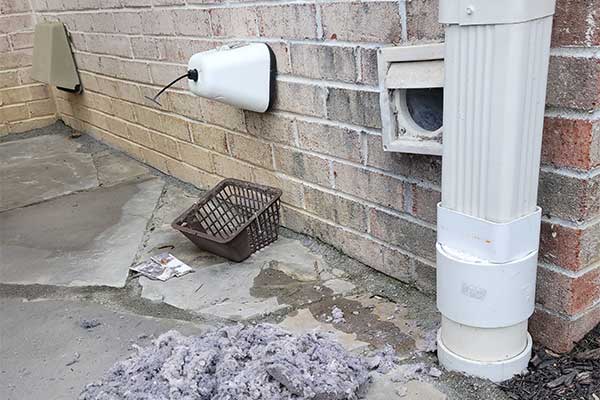 dryer vent debris