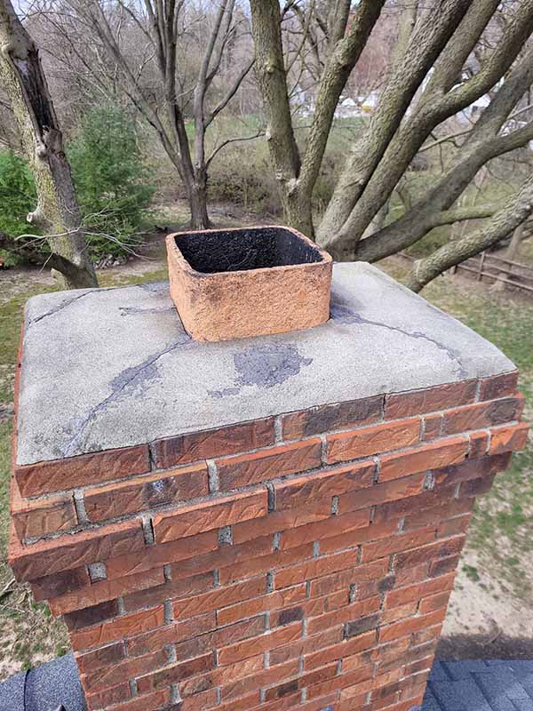 Chimney Cap Repair Before