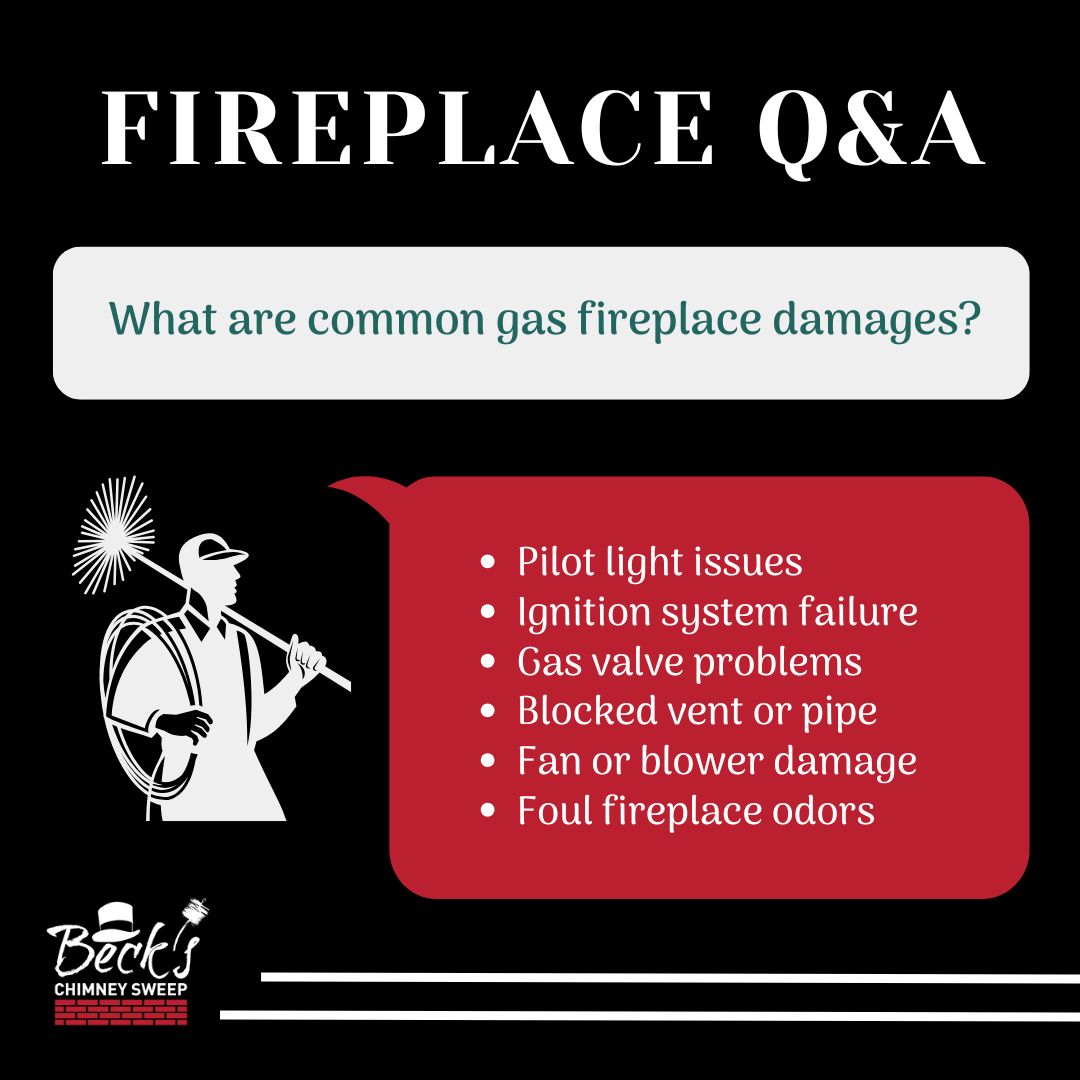 original infographic asking what common gas fireplace damages are original infographic asking what common gas fireplace damages are