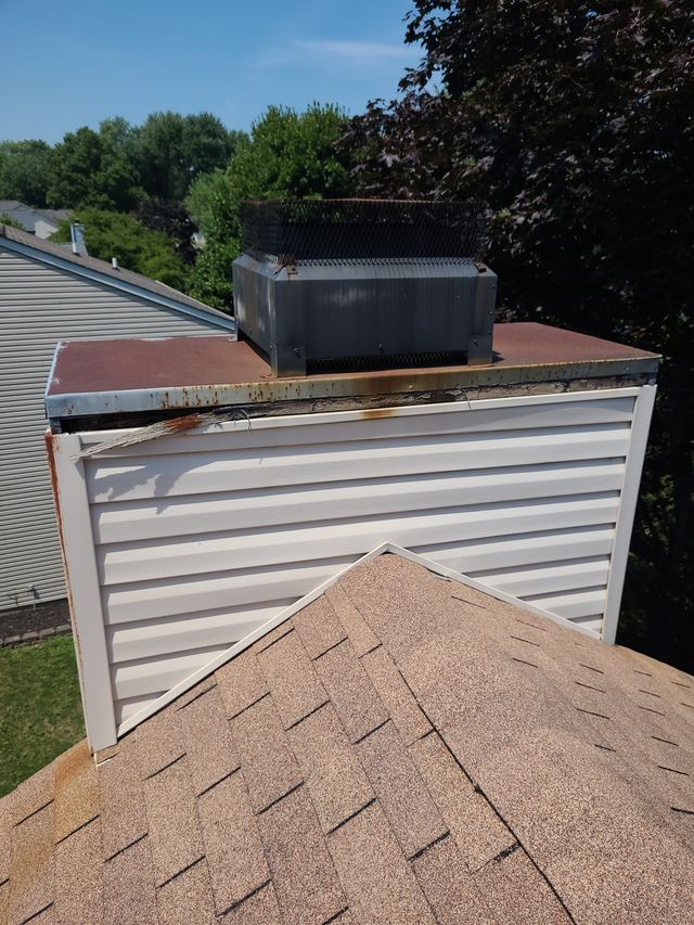 Original photo of rusted chase cover